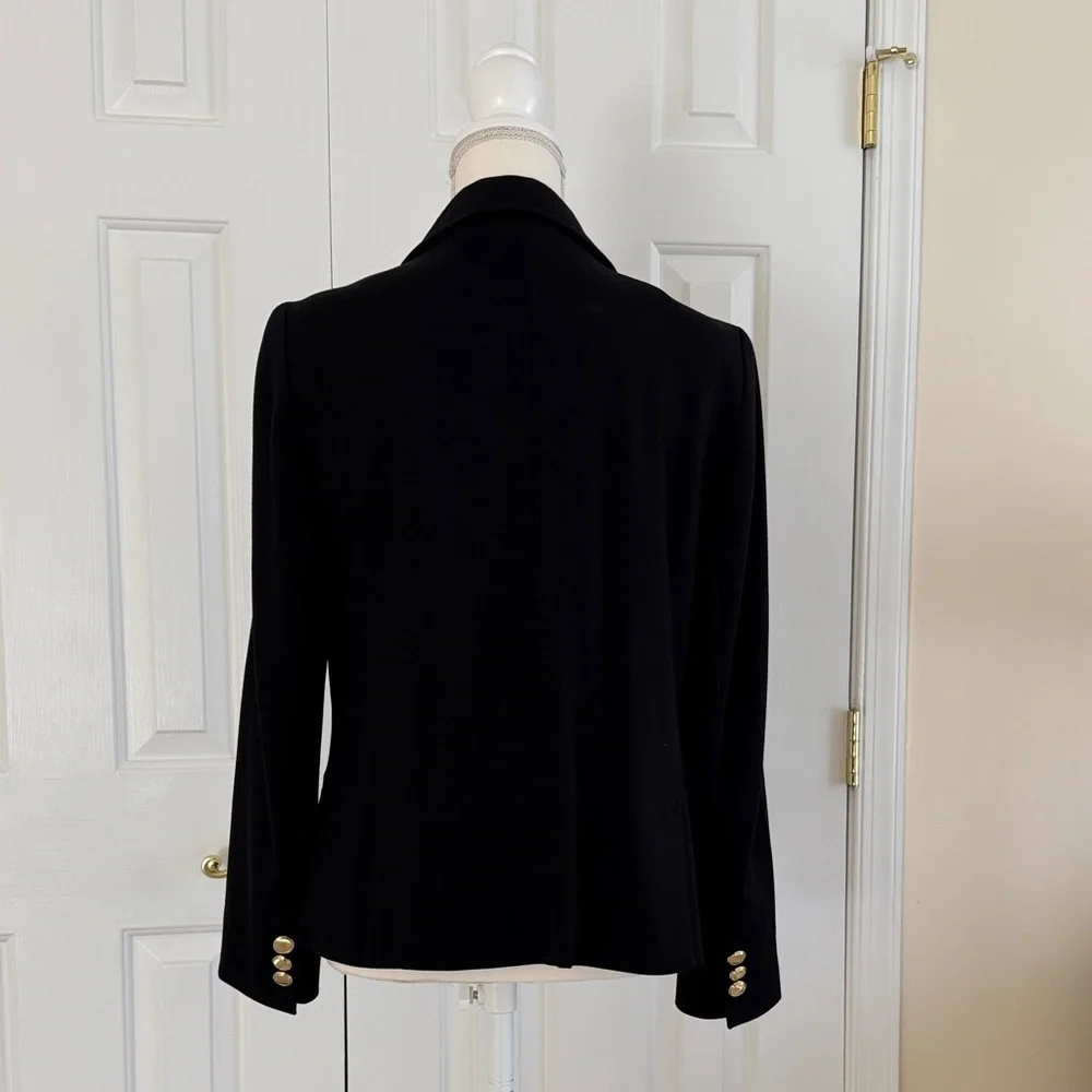 Talbots Black Blazer with Gold Buttons - Picture 2 of 6